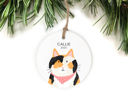 Calico Cat Ornament
