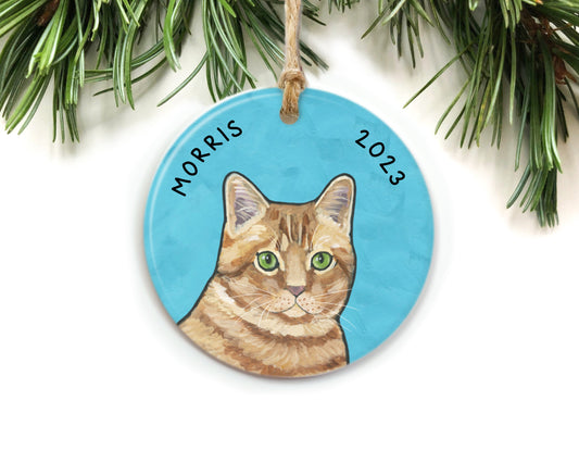 Orange Tabby Cat Ornament
