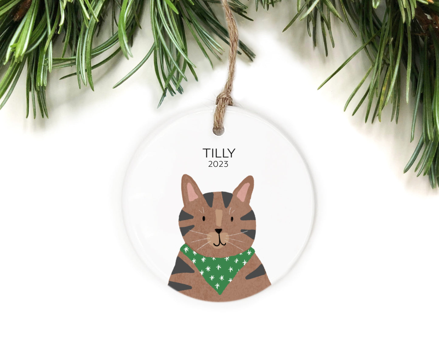 Tabby Cat Ornament