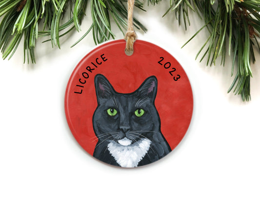 Tuxedo Cat Ornament