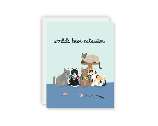 Cat Sitter Thank You Card (Pack of 6)
