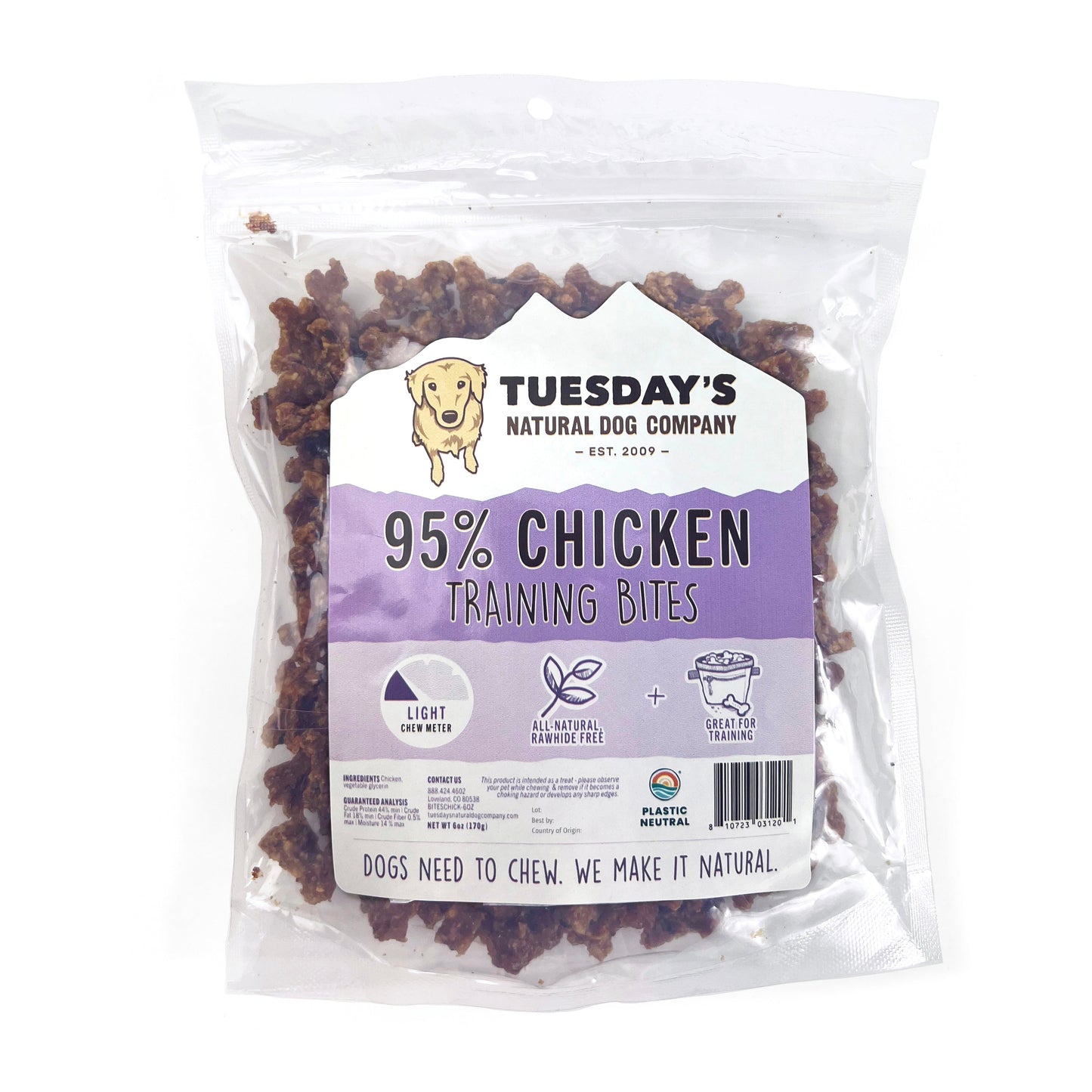 95% Chicken Training Bites - 6 oz - EACH