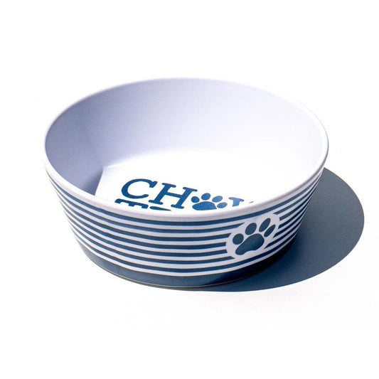 Chow Time Blue Stripe Bowl