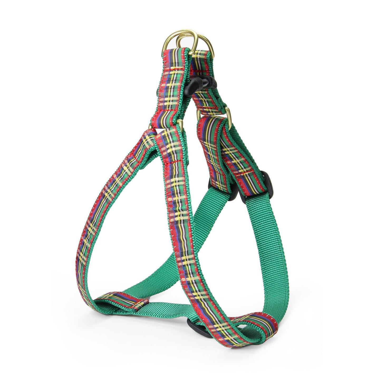 Christmas Sparkle Plaid Dog Harness