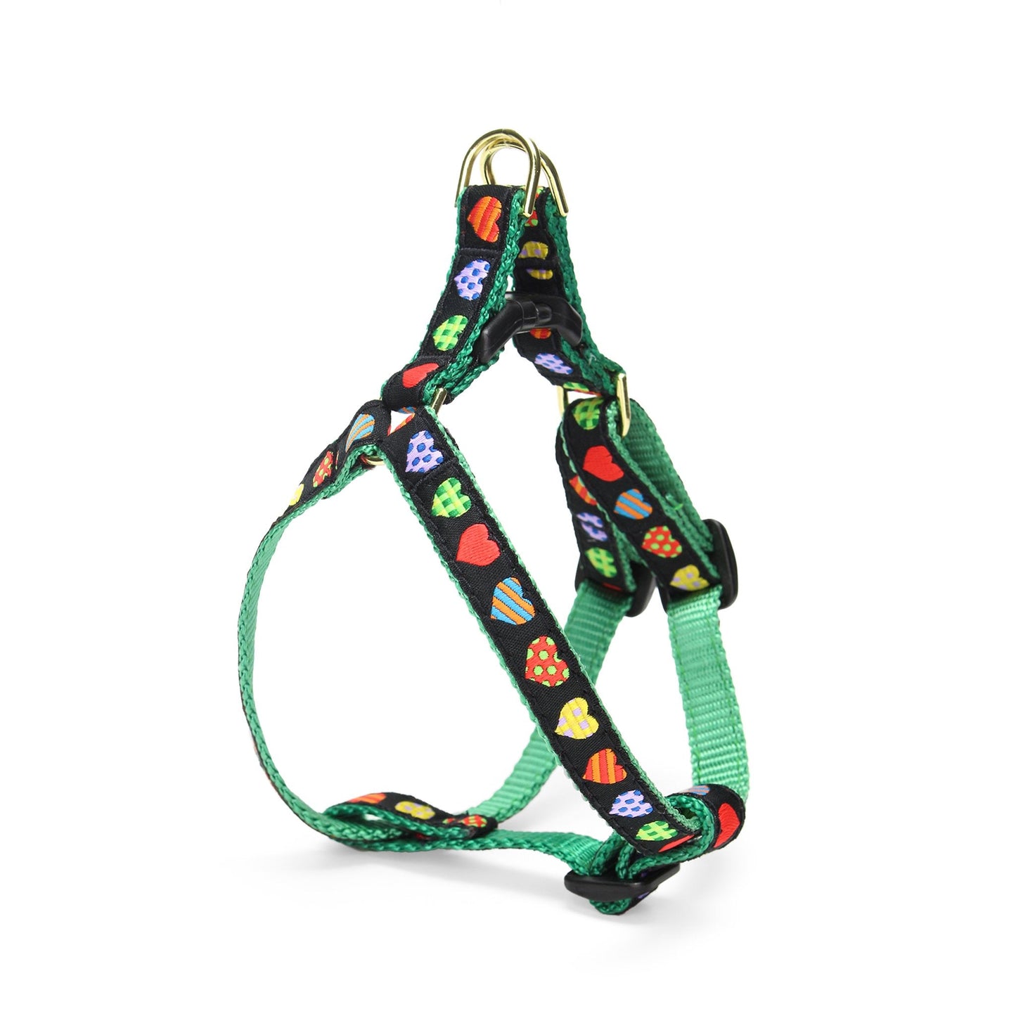 Colorful Hearts Small Breed Dog Harness