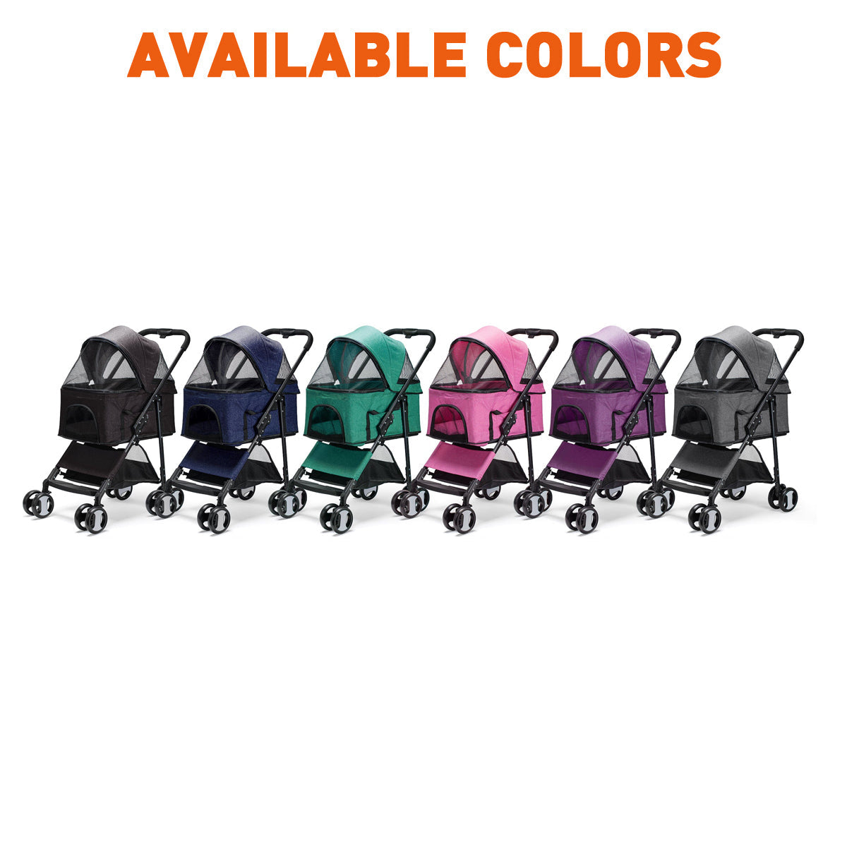 Executive Pet Stroller + Removable Cradle