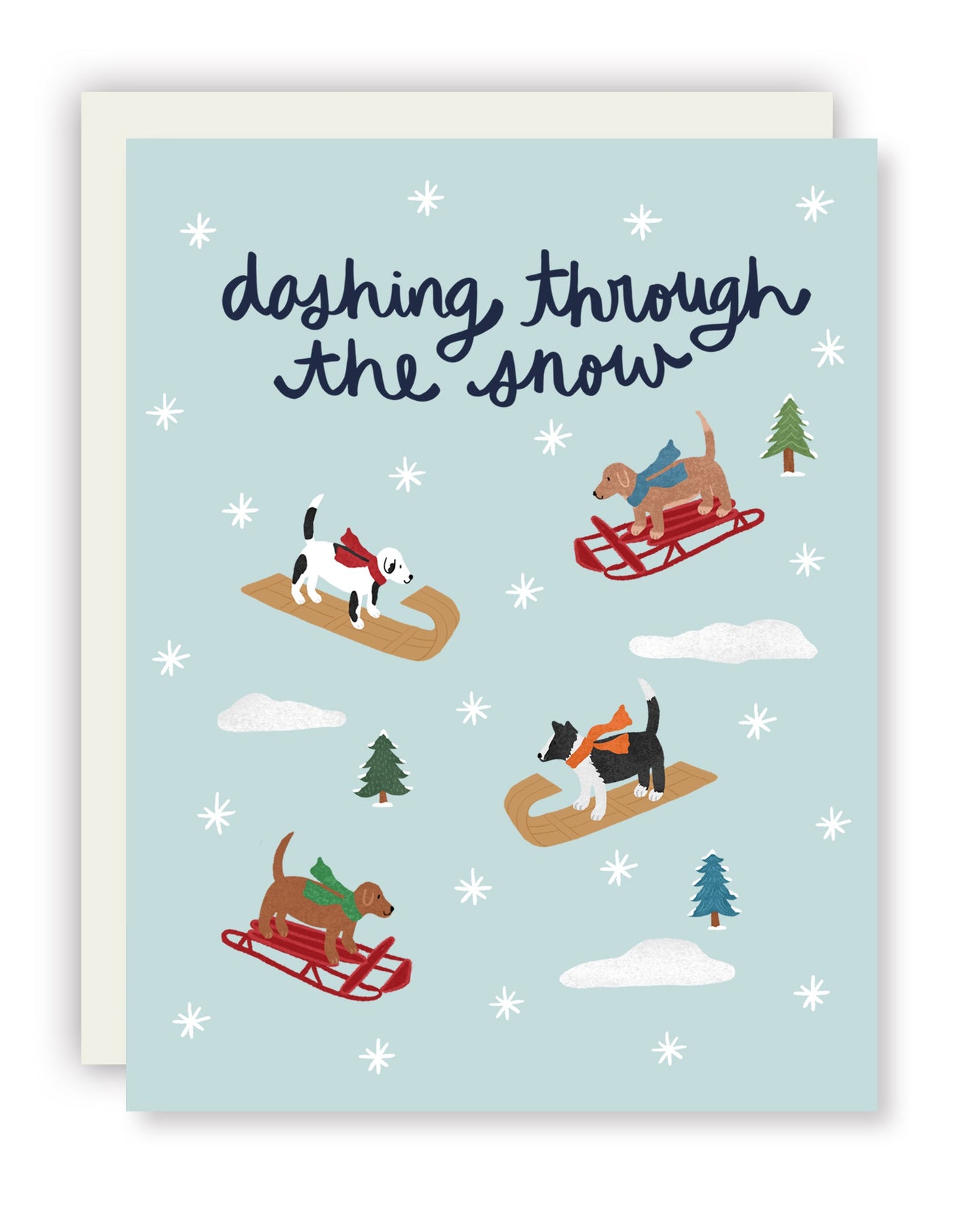 Dashing Through The Snow Card (Pack of 6)