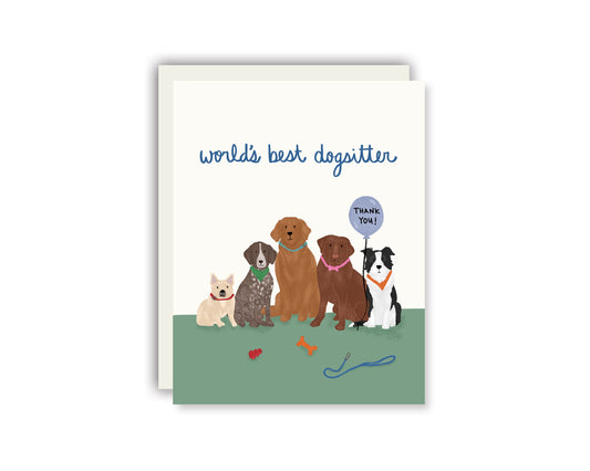 Dog Sitter Thank You Card (Pack of 6)