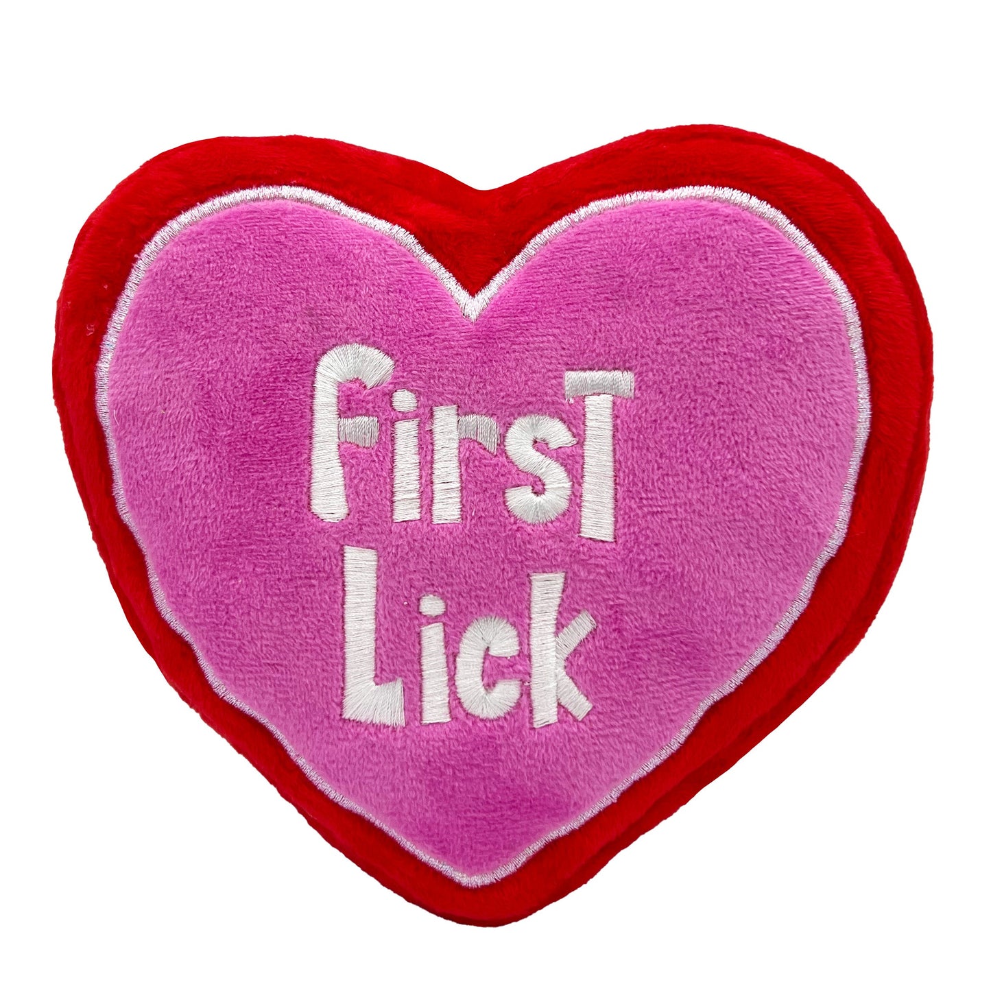 First Lick Heart Dog Toy (Double-Sided)