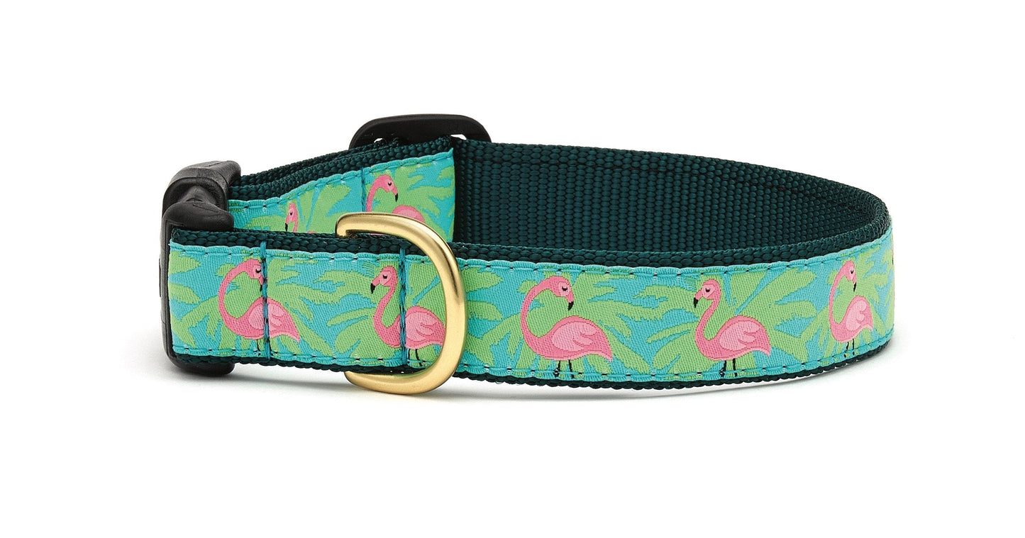 Flamingo Extra Wide Dog Collar 1.5"