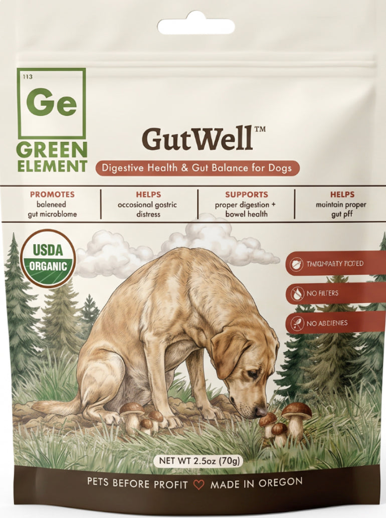 GutWell Mushroom Blend, USDA Organic- 2.50oz Pouch