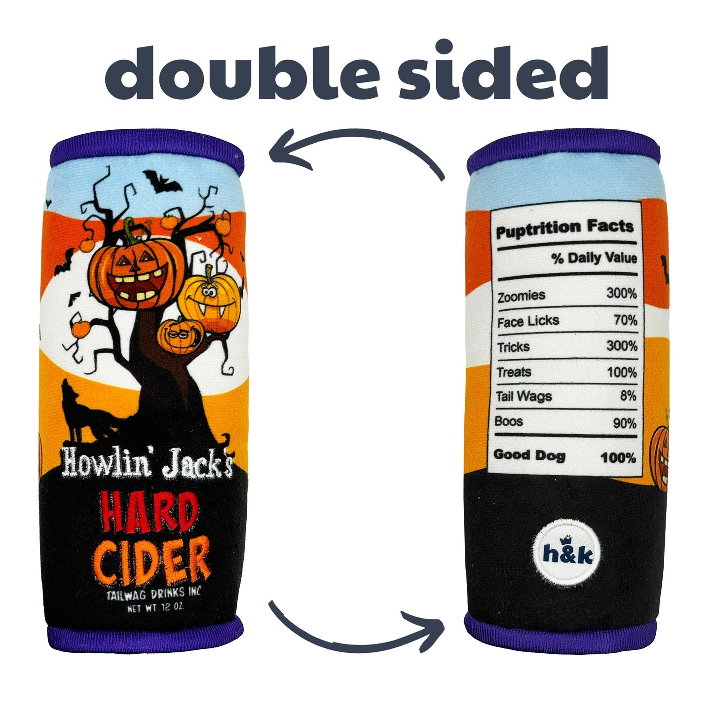 Howlin' Jack's Hard Cider Dog Toy (Double Sided)
