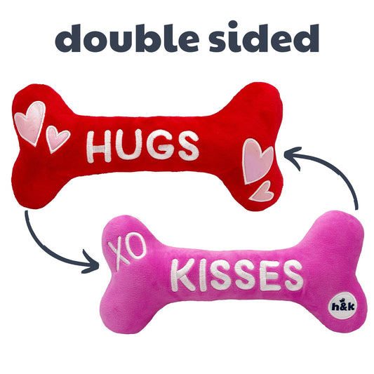 Hugs & Kisses Bone 2.0 Dog Toy (Double Sided) - 30% Off