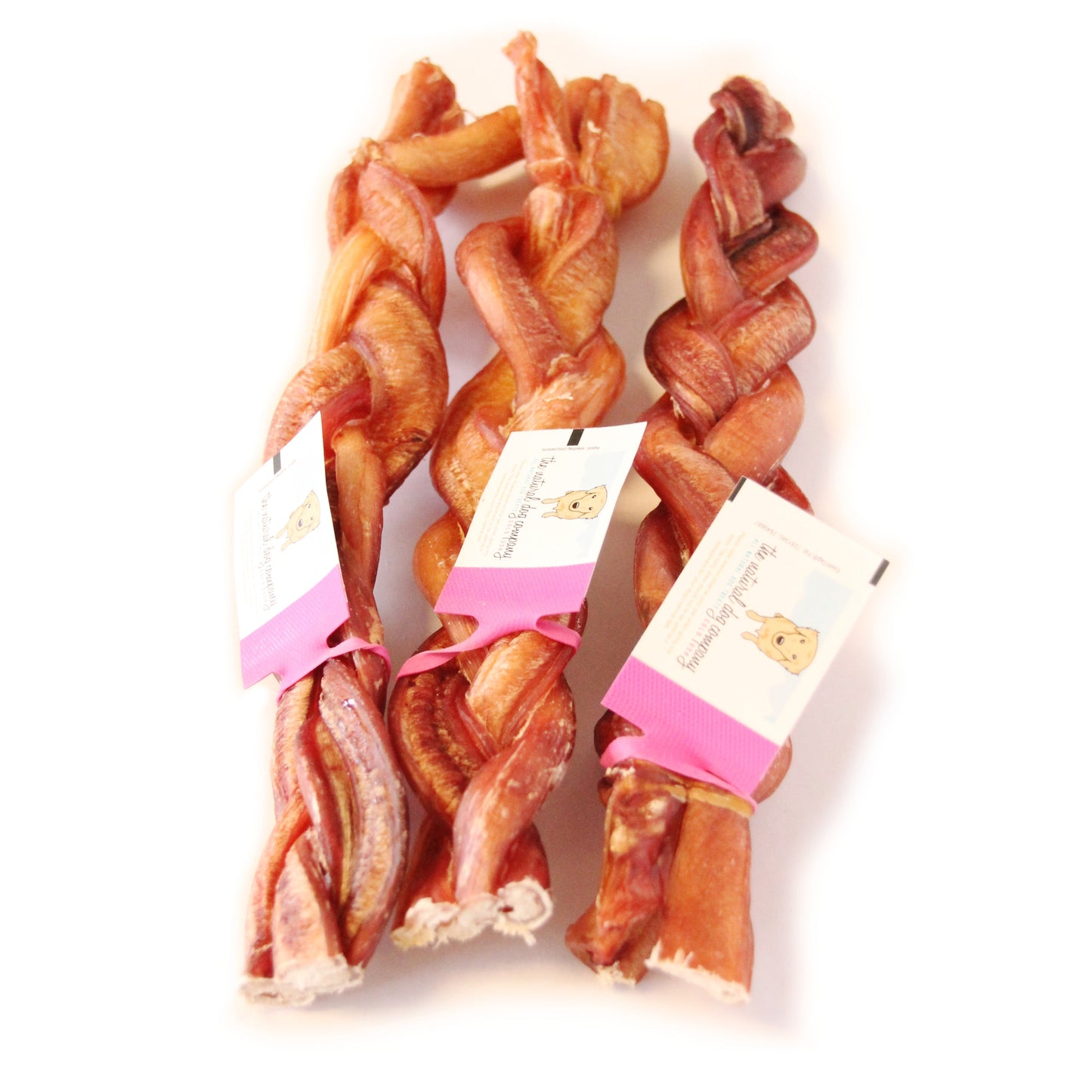 12" Jumbo Braided Bully Stick - Odor Free (Bulk) - Pack of 25