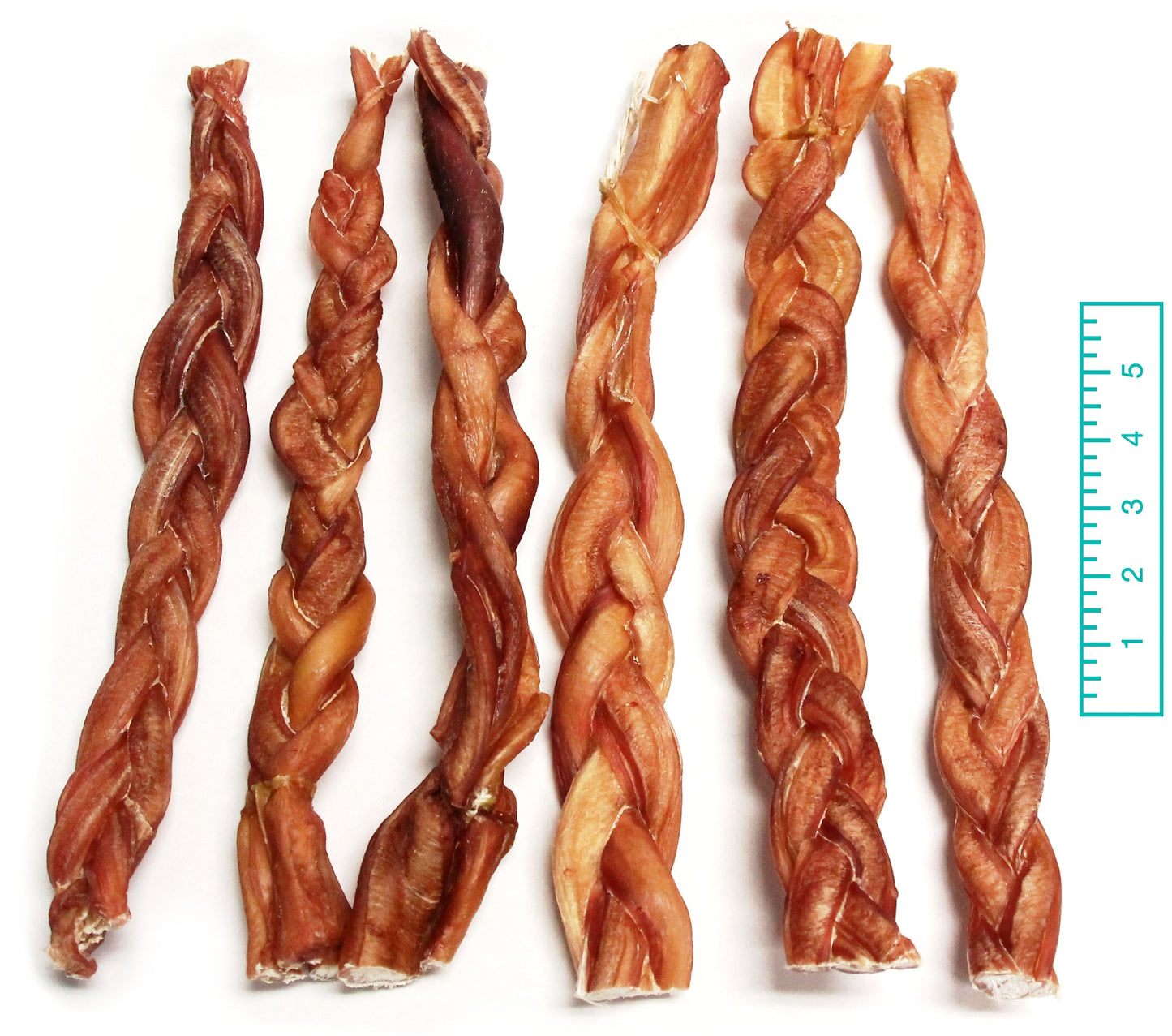 12" Thick Braided Bully Sticks - Odor Free (Bulk)- Pack of 25