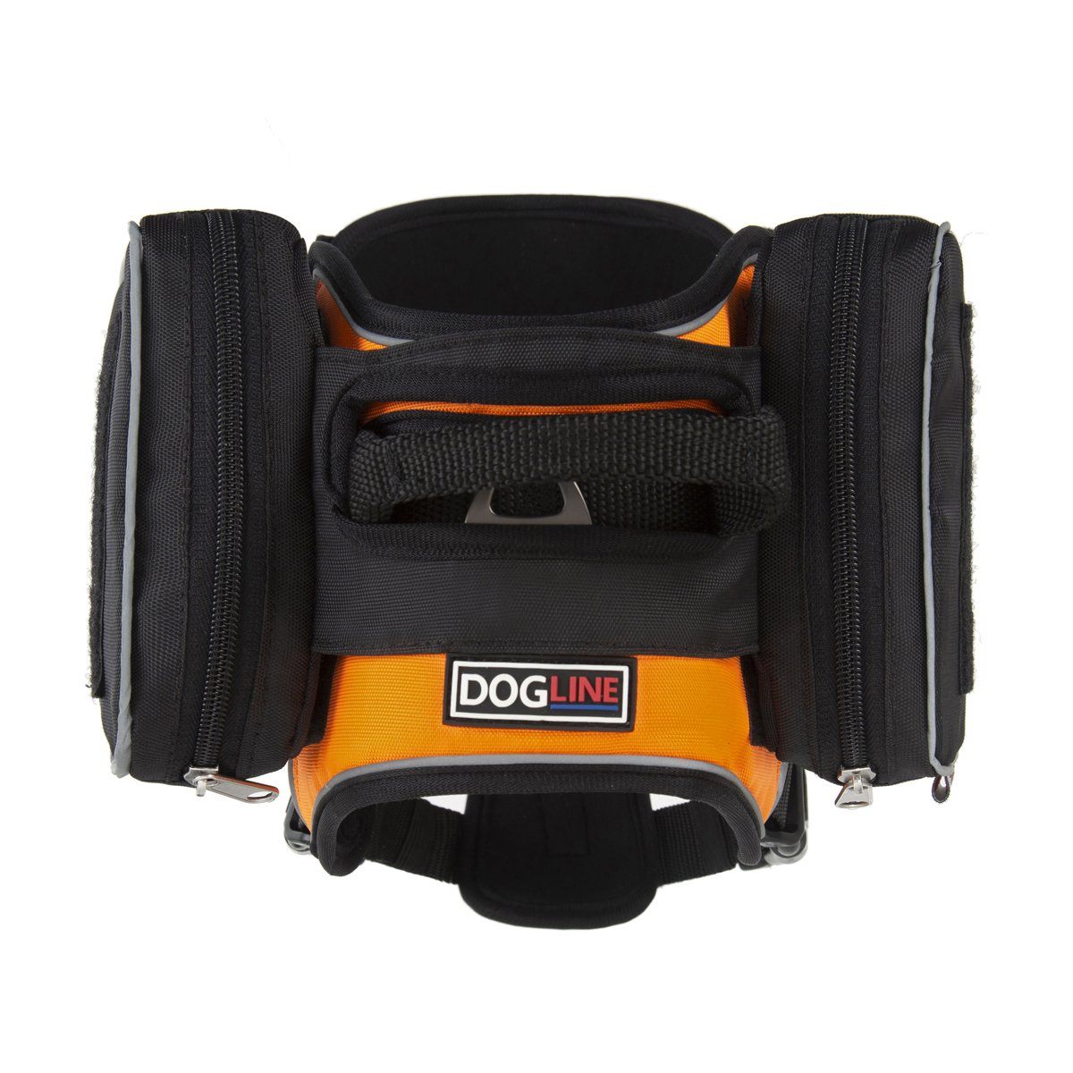 Quest Dog Harness Removable Utility Saddlebags + Built-In Waste Bag Dispenser