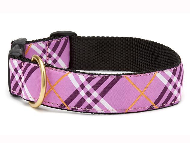 Lavender Lattice Extra Wide Dog Collar 1.5"