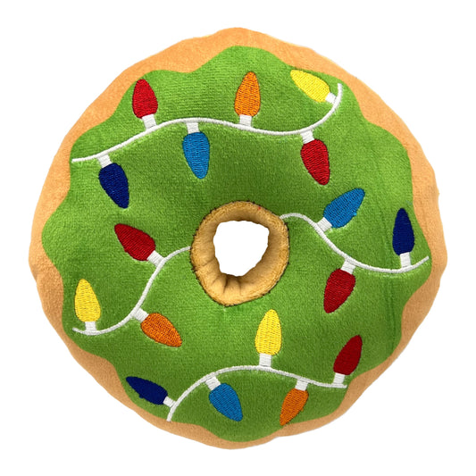 Lit Donut Dog Toy