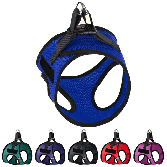 York Mesh Dog Harness + Built-in Hook & Loop Fasteners