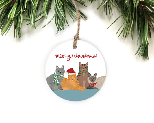Meowy Christmas Ornament