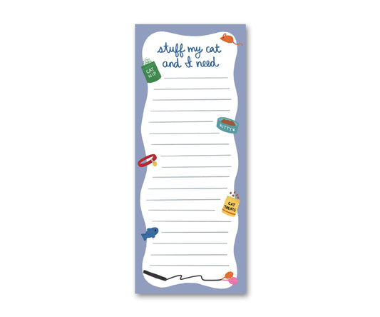 Cat Shopping List Notepad