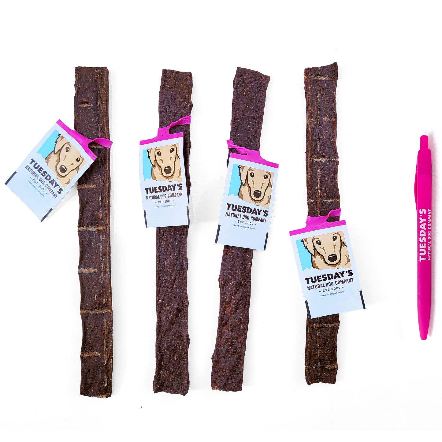 Ostrich Flattie Sticks (Bulk)- Pack of 25