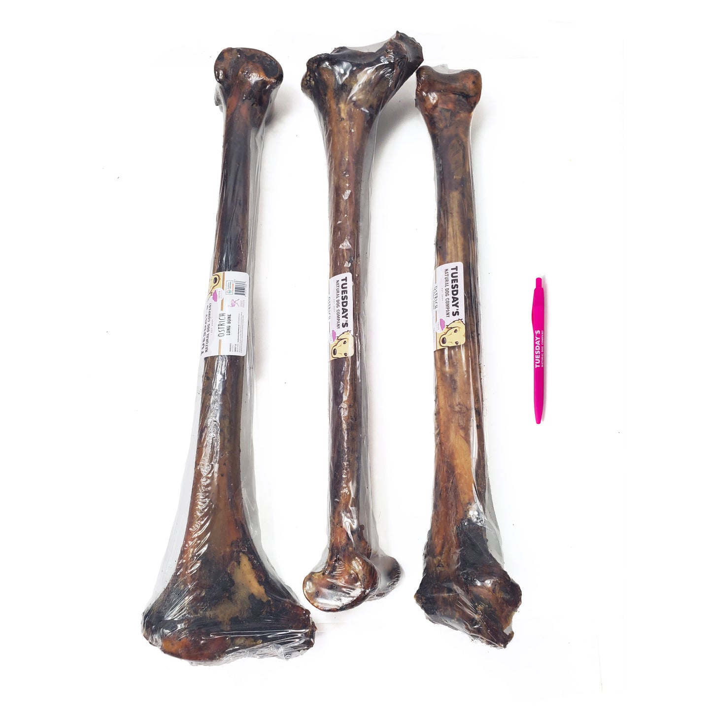 Ostrich Long Bone (Bulk)- Pack of 5