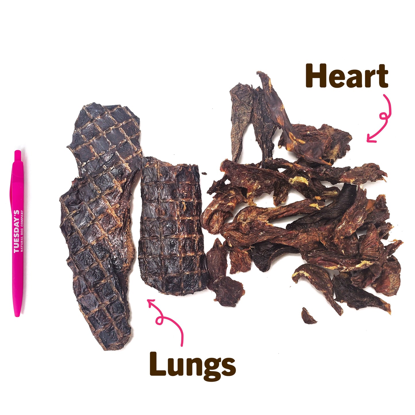 Ostrich Organ (Heart & Lung) Mix - 4 oz- EACH