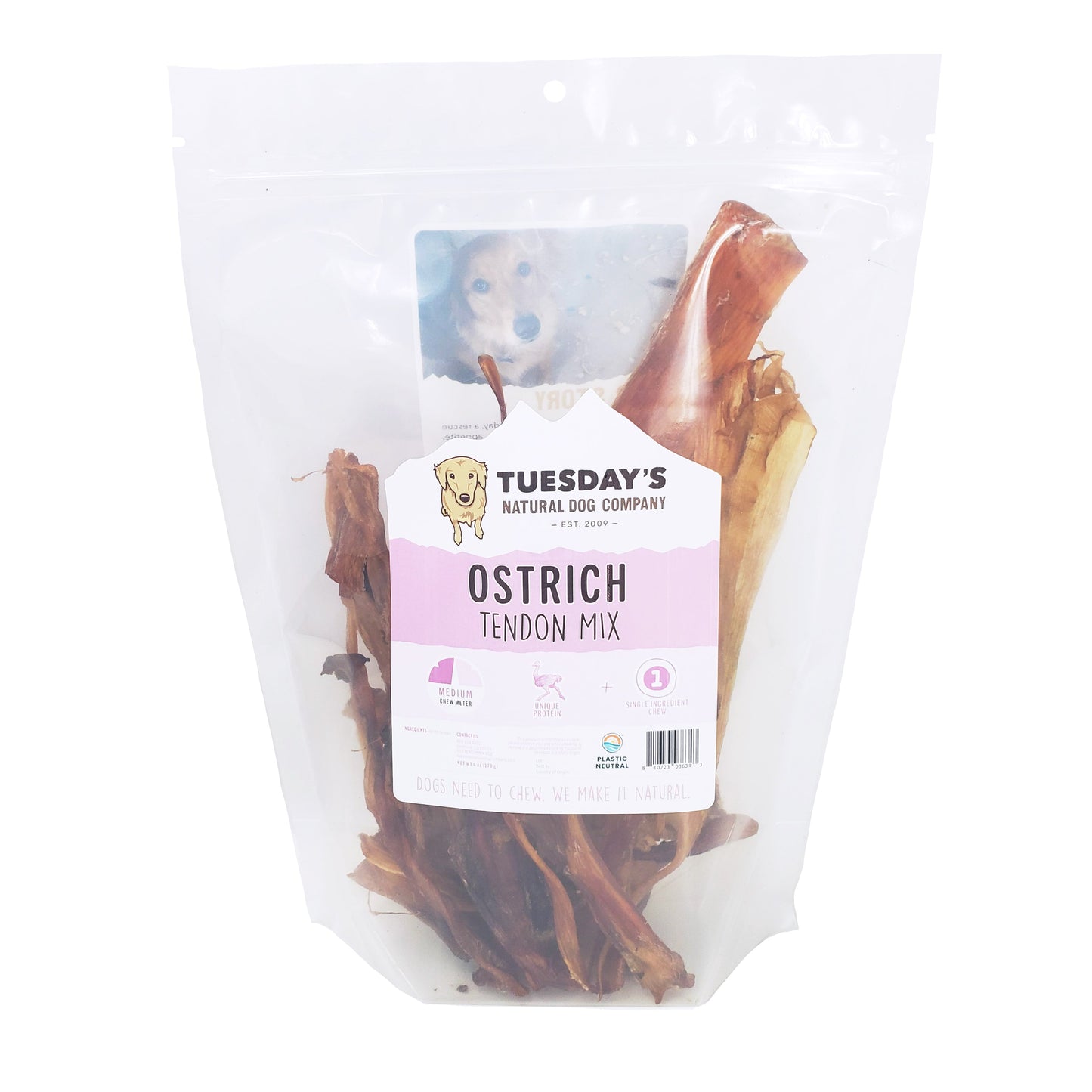 Ostrich Tendon Mix - 6 oz- EACH