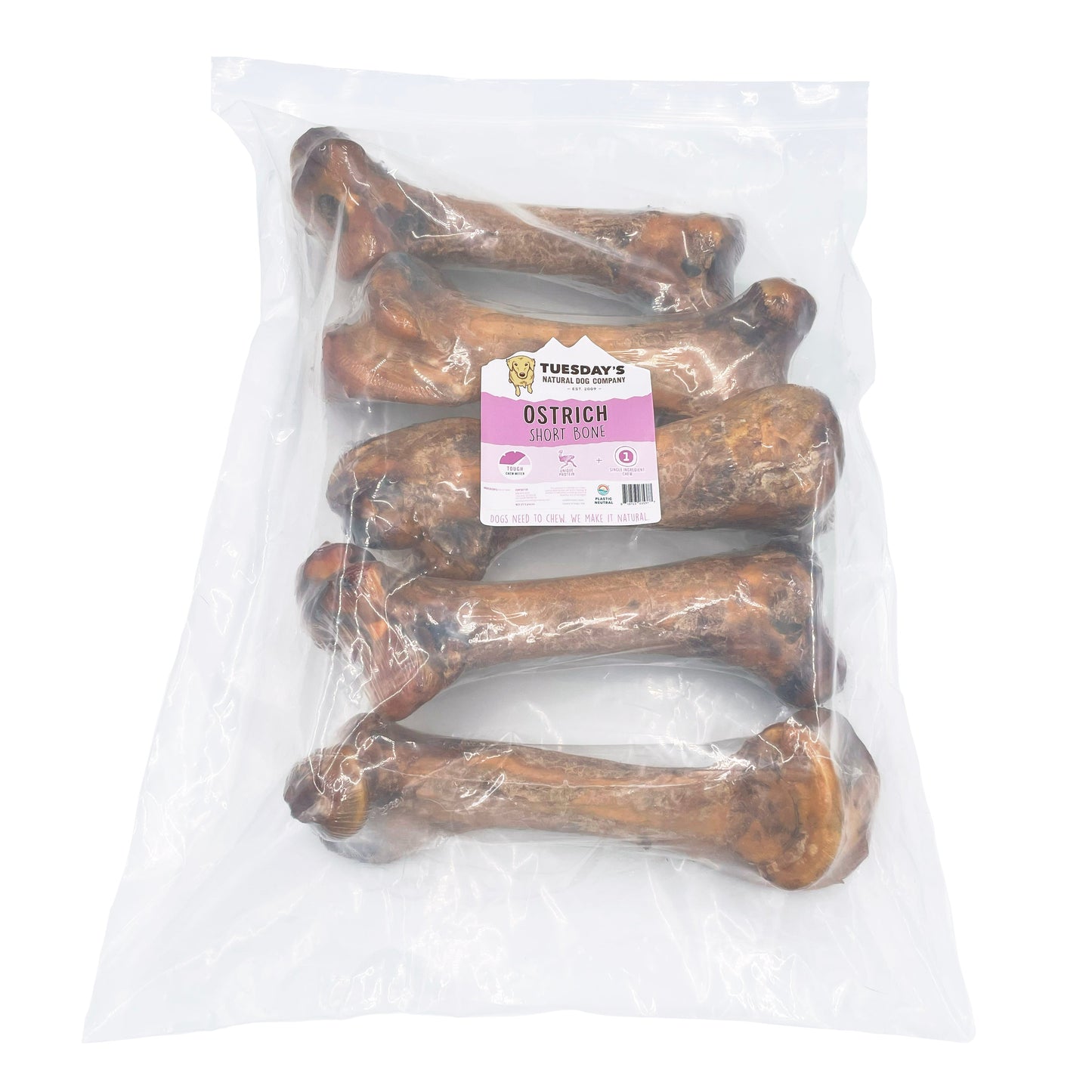 Ostrich Femur (Bulk)- Pack of 5
