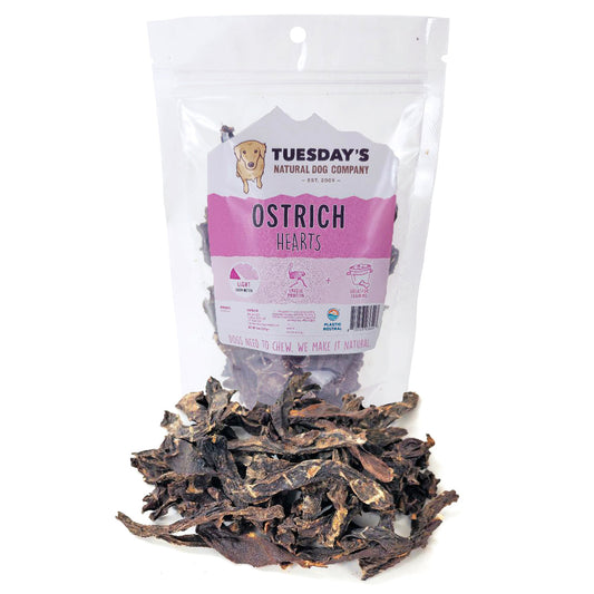 Ostrich Hearts - 4 oz- EACH
