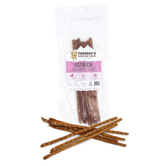 Ostrich Thin Meaty Sticks - 2.5 oz- EACH