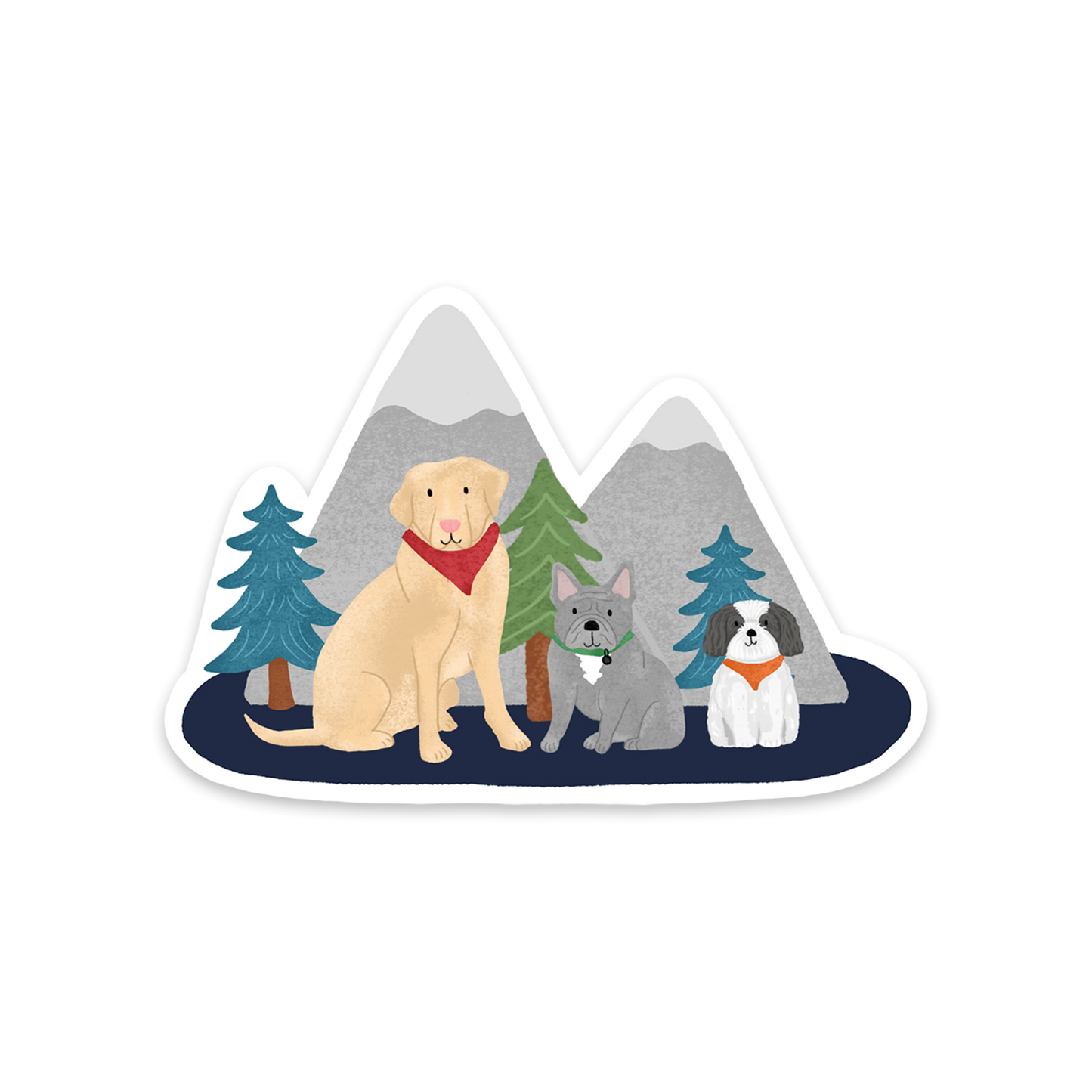 Adventure Dogs Sticker