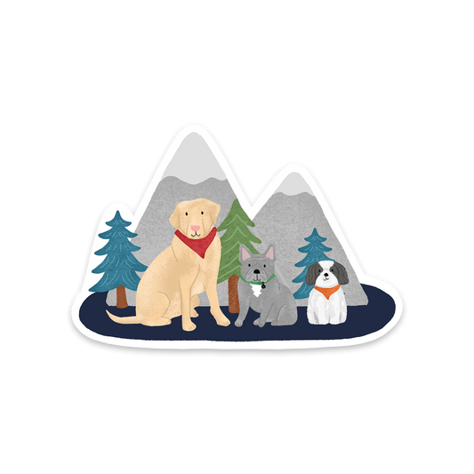 Adventure Dogs Sticker