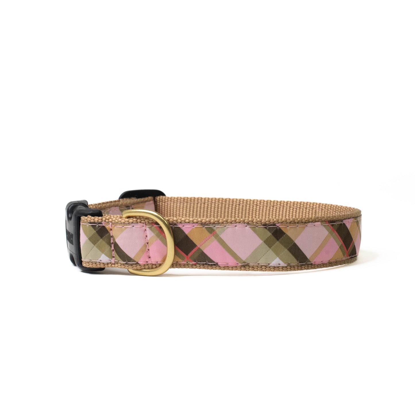 Pink Plaid Dog Collar