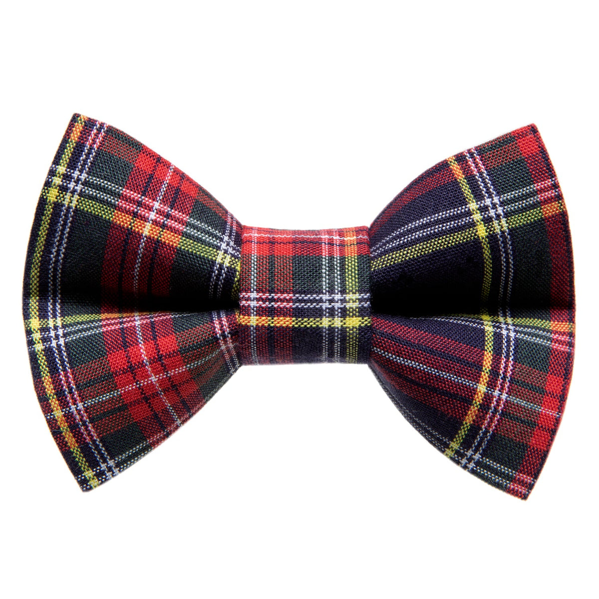 Sweet Pickles Designs The Plaid To Meet You bow tie in red and navy tartan pattern