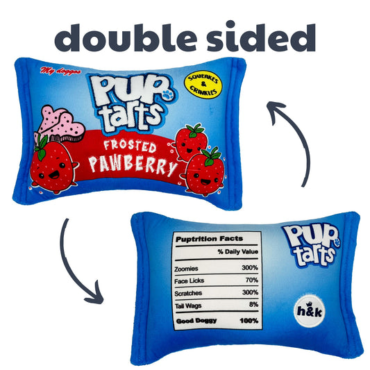 Pup-Tarts Frosted Pawberry Dog Toy (Double Sided)