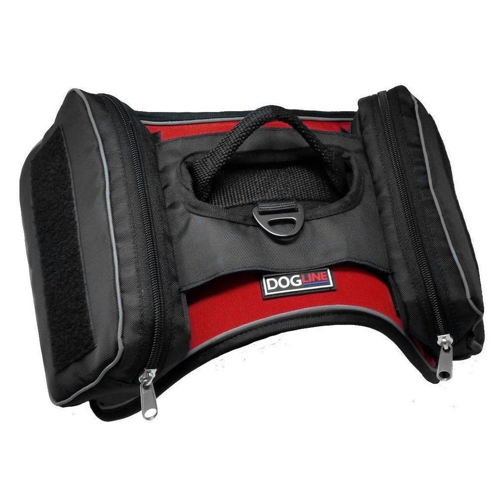 Quest Dog Harness Removable Utility Saddlebags + Built-In Waste Bag Dispenser