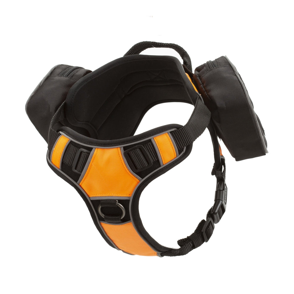 Quest Dog Harness Removable Utility Saddlebags + Built-In Waste Bag Dispenser