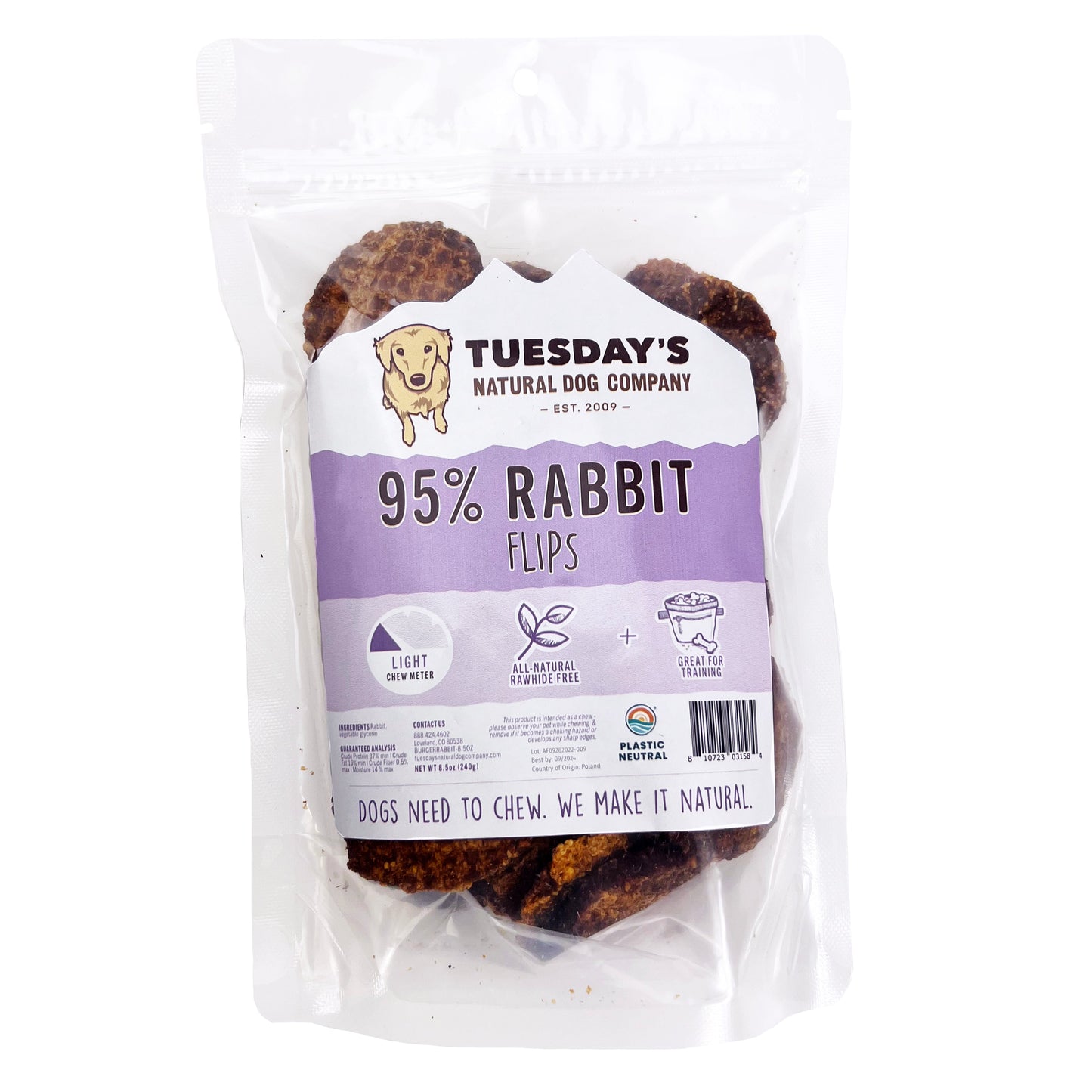 95% Rabbit Flips - 8.5 oz- EACH