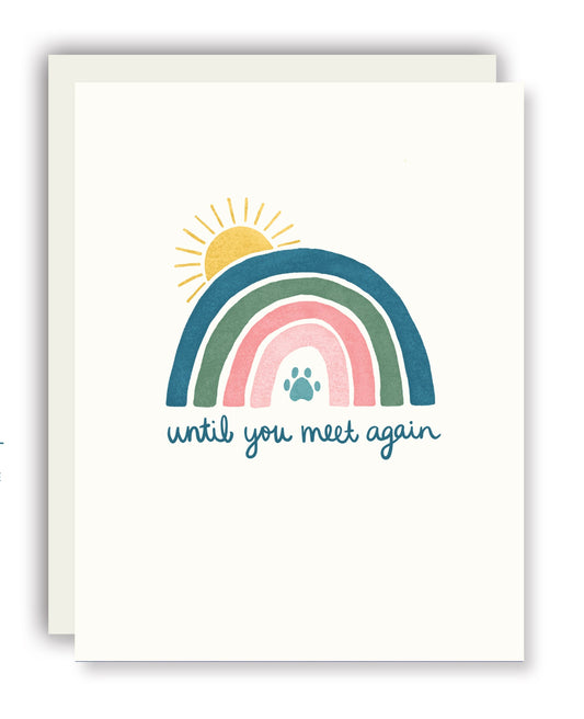 Rainbow Bridge Sympathy Card (Pack of 6)