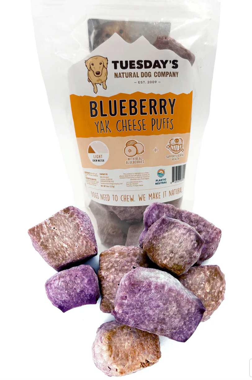 Blueberry Yak Cheese Puffs- Each