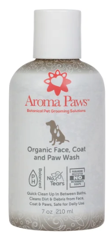 Aroma Paws Organic Face, Coat and Paw Wash 7 oz 210 ml
