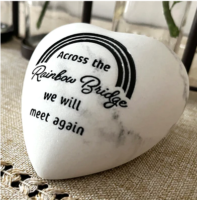 Memorial Heart Stones Assortment - includes 2 each of all 3 designs.