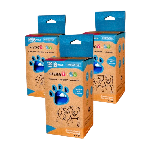 Lavender dog poop bags 8 rolls, 120 bags