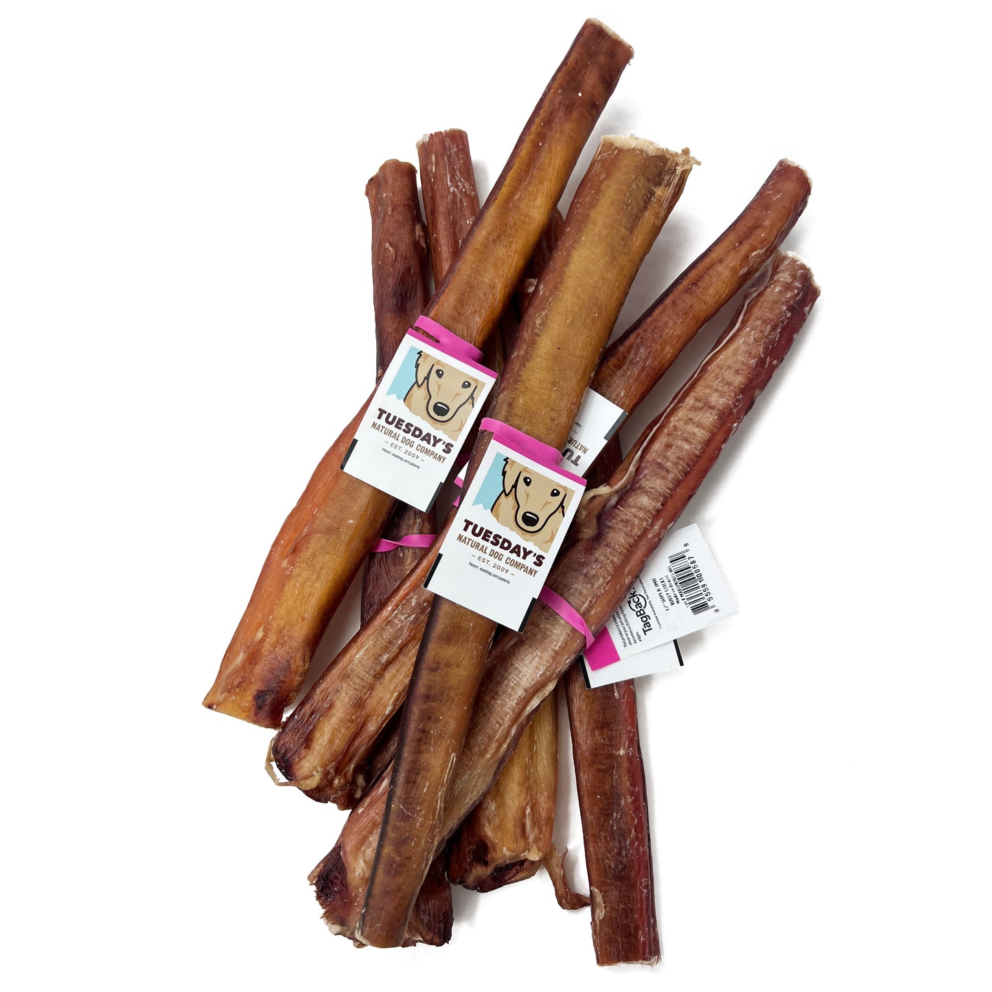 12" Super Jumbo Bully Sticks - Odor Free (Bulk)  - Pack of 10