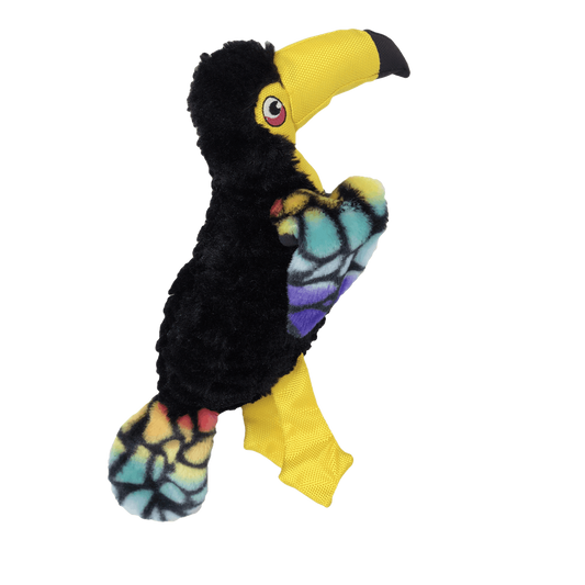 14" Toucan with Moving Wings Animal Dog Toy