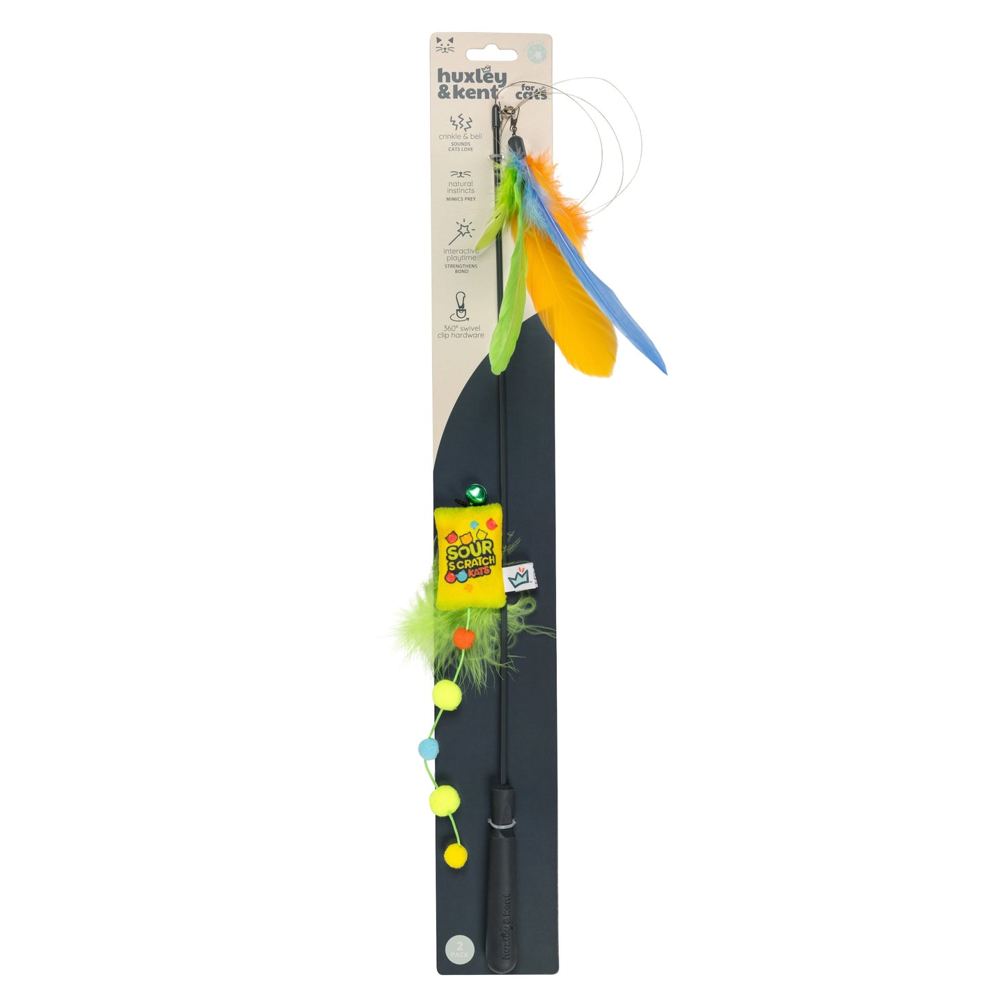 Teaser Sour Scratch Wand Cat Toy