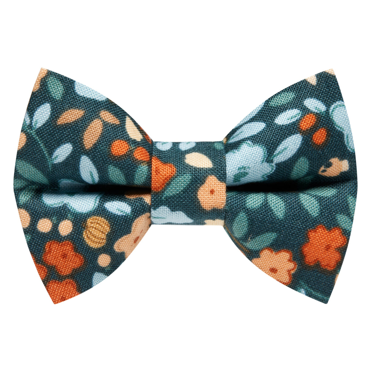 Sweet Pickles Designs The Wish List bow tie with dark green floral pattern