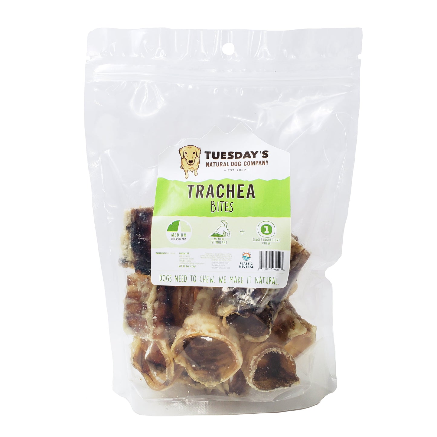Beef Trachea Bites - 8 oz- EACH